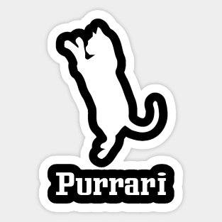 Purrari Sticker